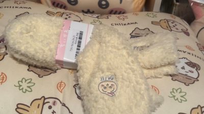 ちいかわ もこもこクルーソックス うさぎ🎵