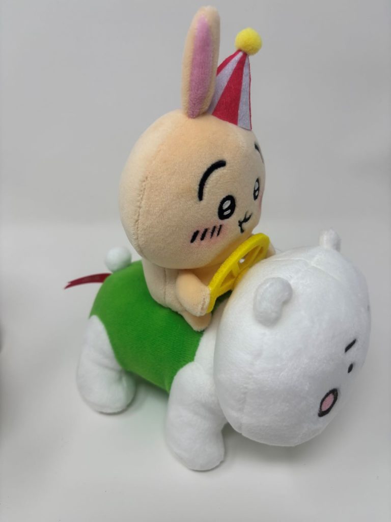 ぴーぽぽぬいぐるみ うさぎ　横